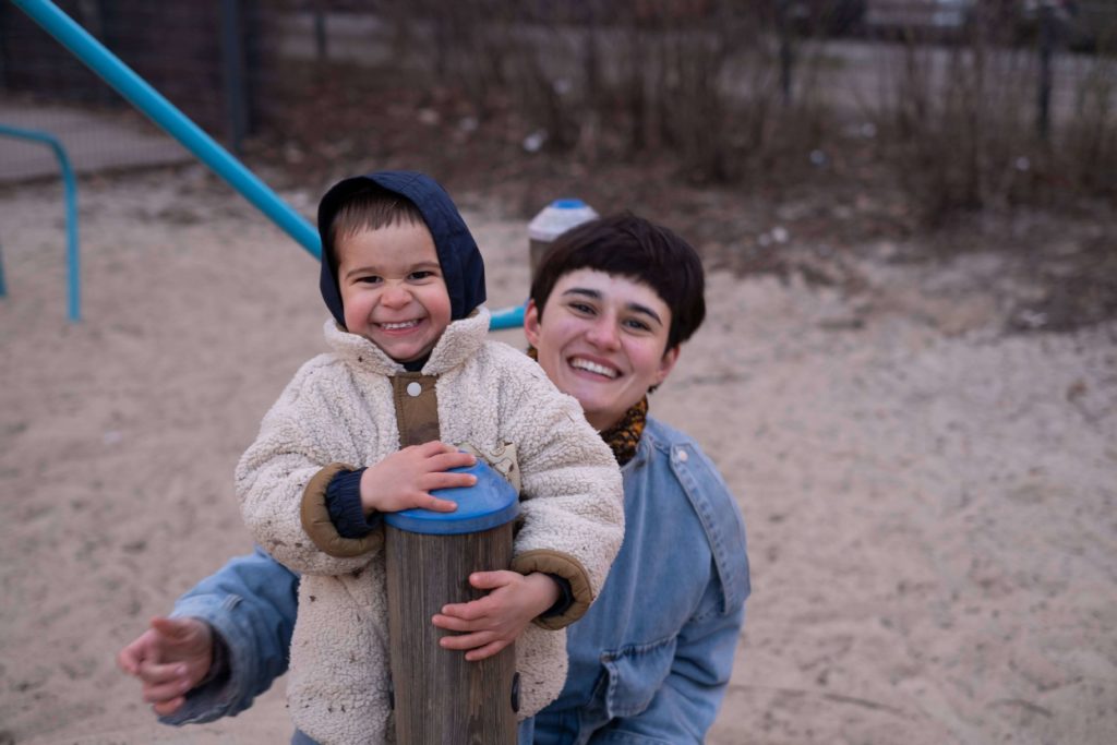 Carolina and her son Otto