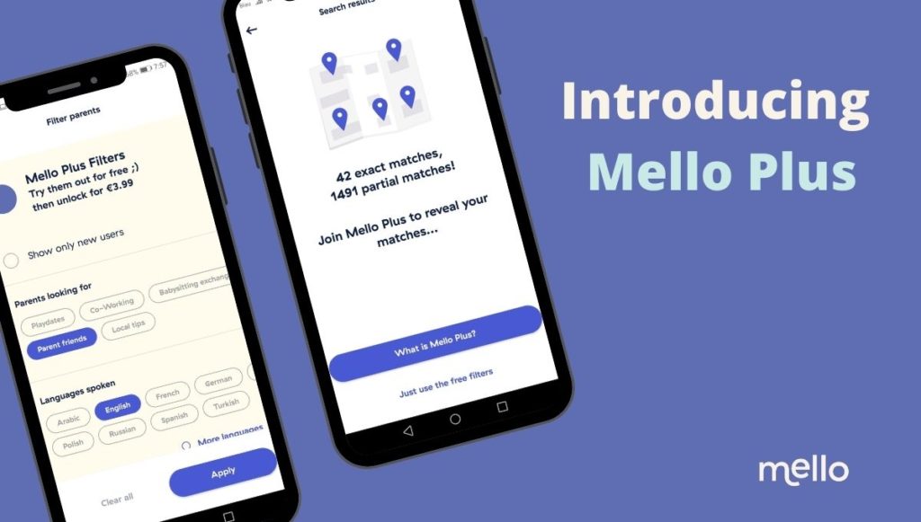 Lerne Eltern aus deiner Nähe kennen - Join Mello - Find your village - Mello App