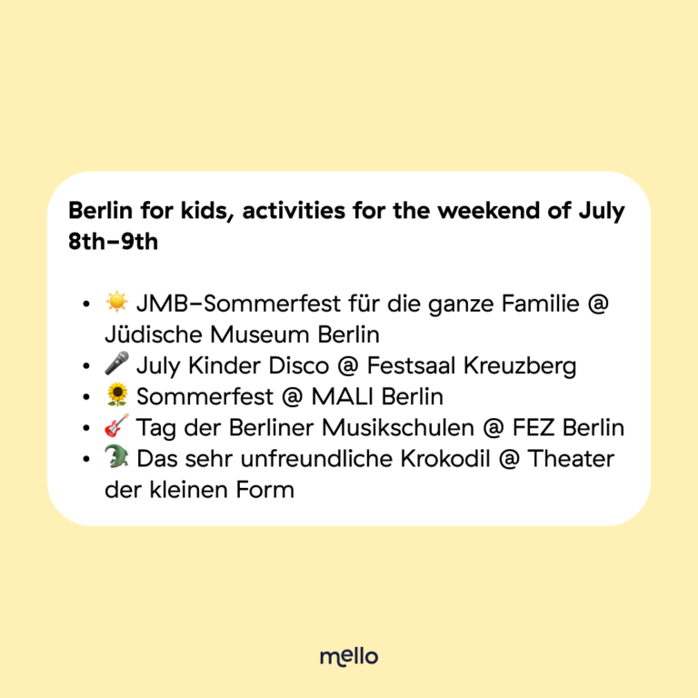 events for the 8th and 9th of July