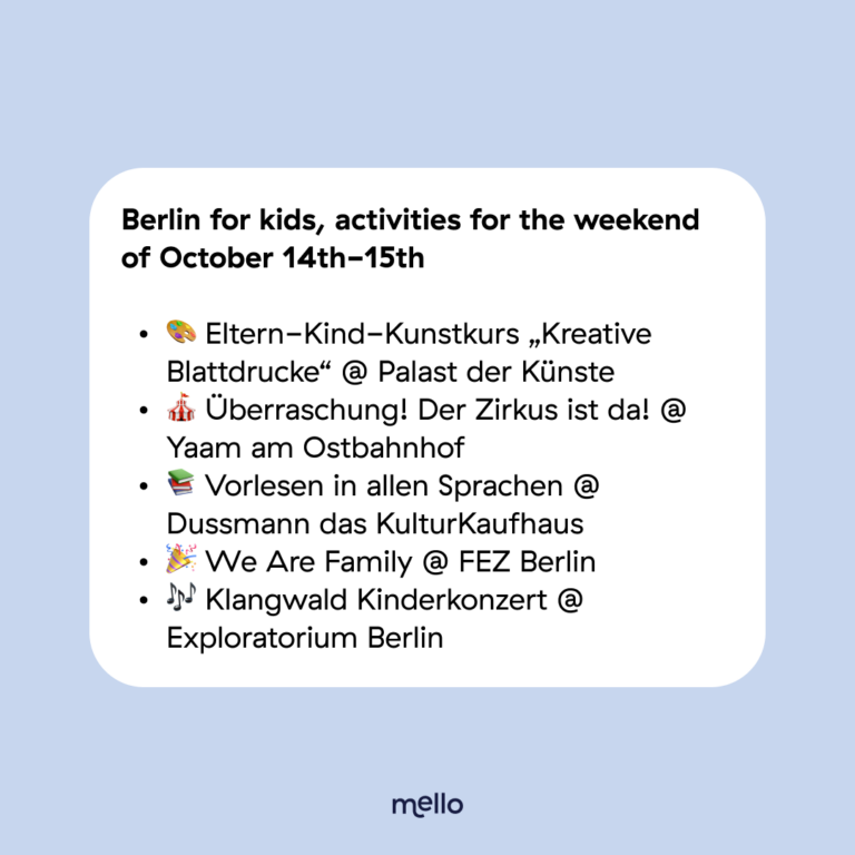 Event in Berlin 14th-15th October 2023