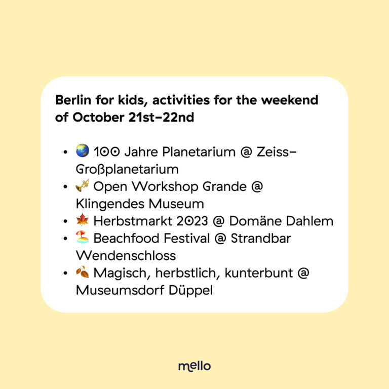 Event in Berlin 21st and 22nd October 2023