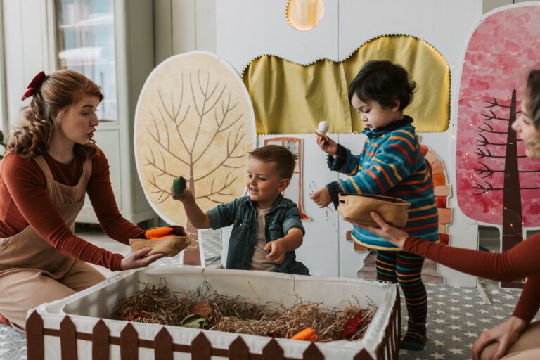 Children playing inside